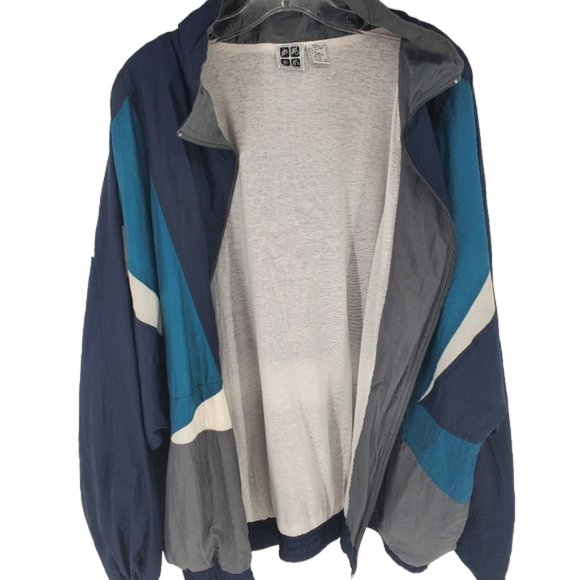 Active Wear Jacket Windbreaker style Dolan sleeves Water resistant/repelent 2XL - Picture 5 of 13